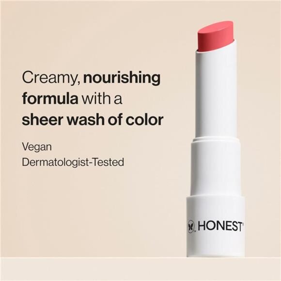 Honest Beauty Moisturizing Vegan Tinted Lip Balm | Antioxidant Rich Acai - Picture 3 of 6